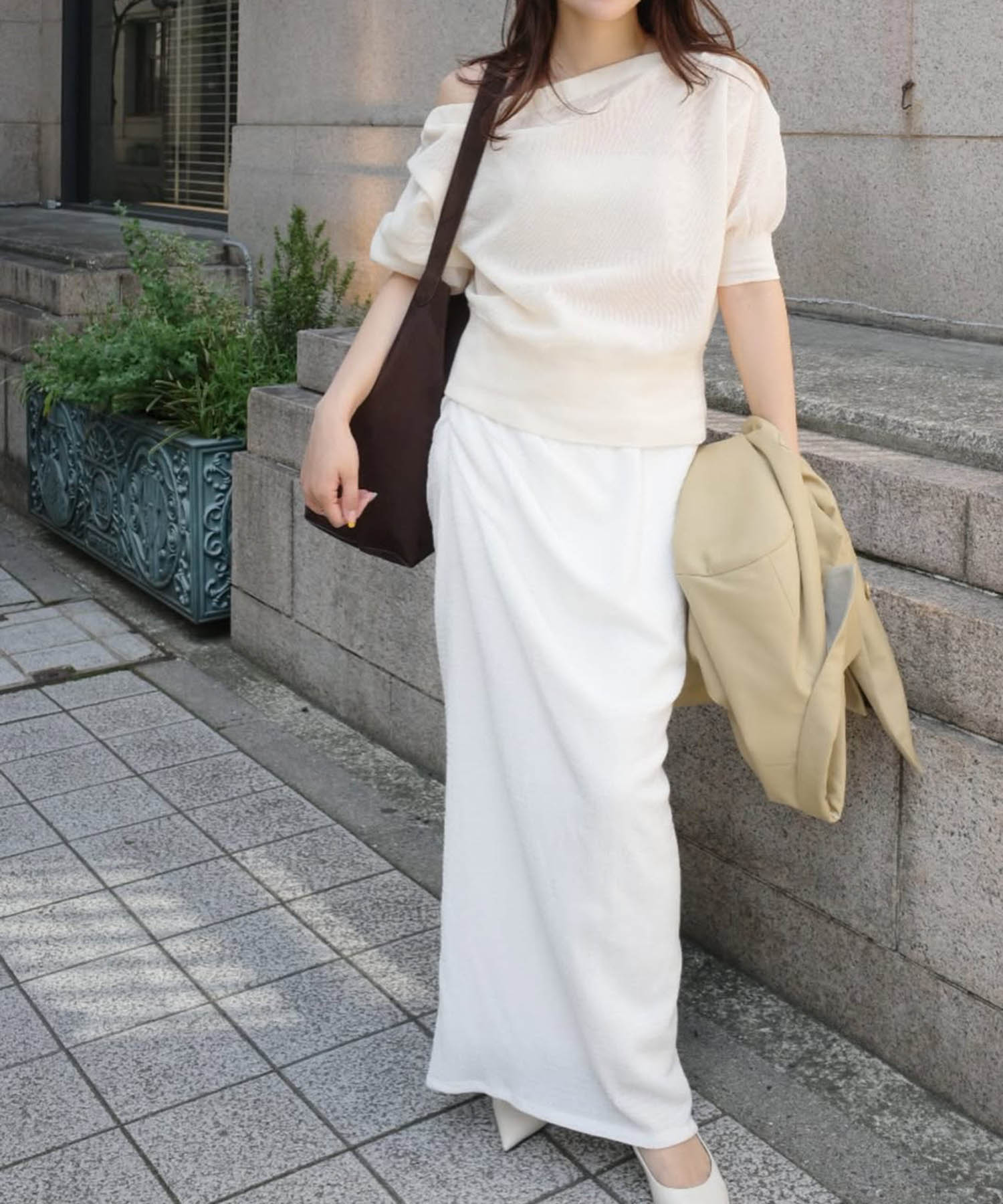 ALLONGE 2way off shoulder pull
